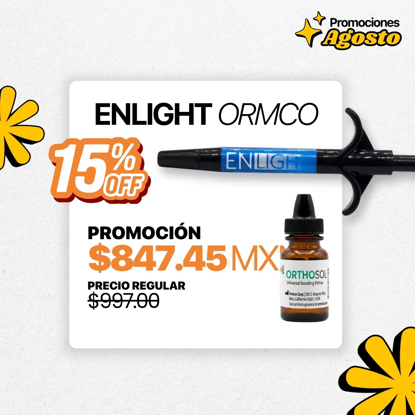 Promoción: Resina Enlight | Ortho Factory México