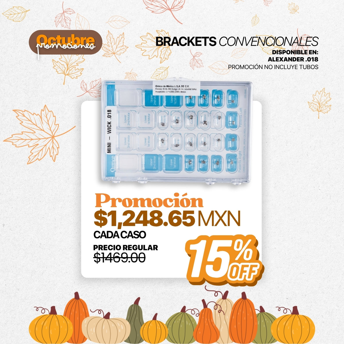 Promoción: Brackets Mini Alexander .18 | Ortho Factory México