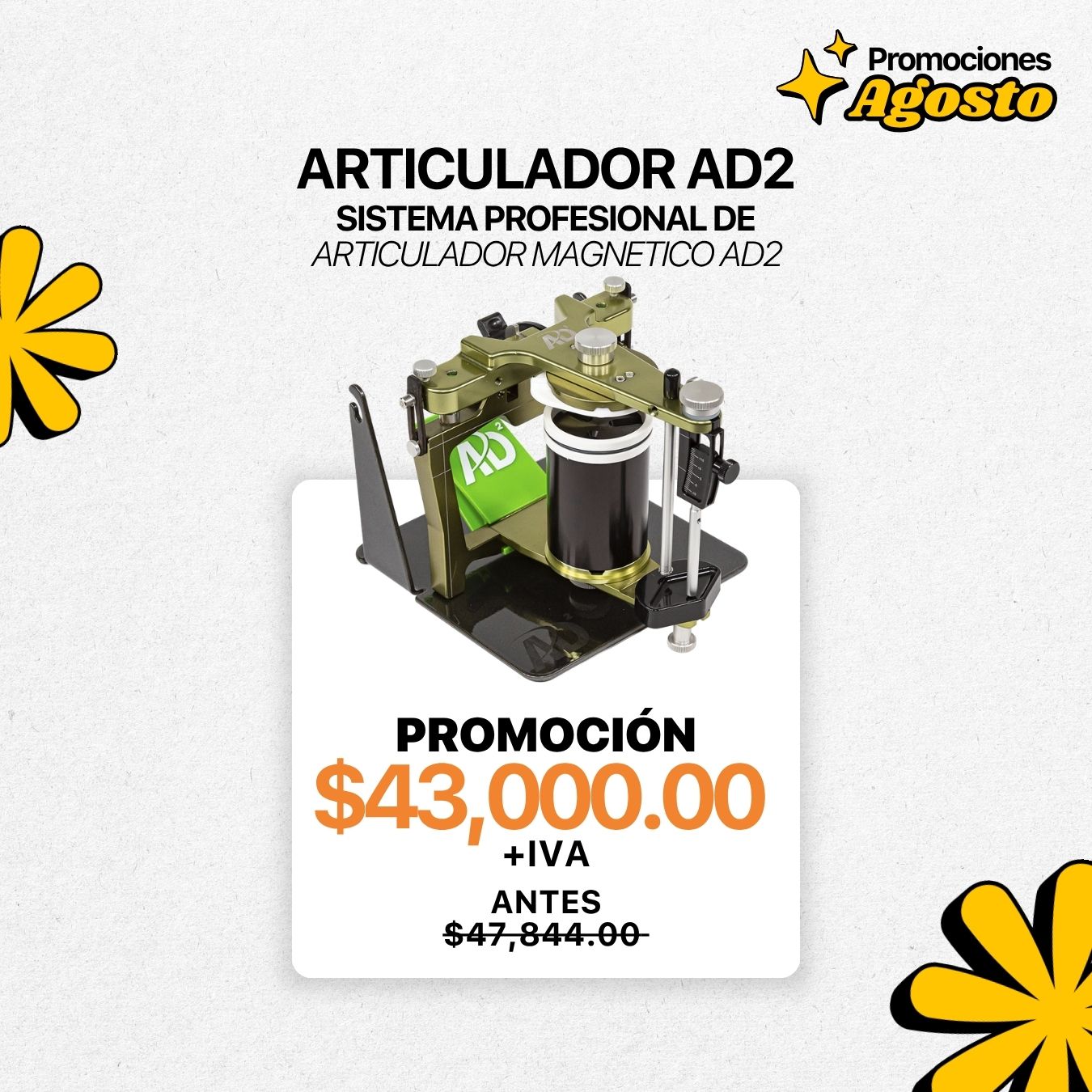 Promoción: Articulador AD2 | Ortho Factory México