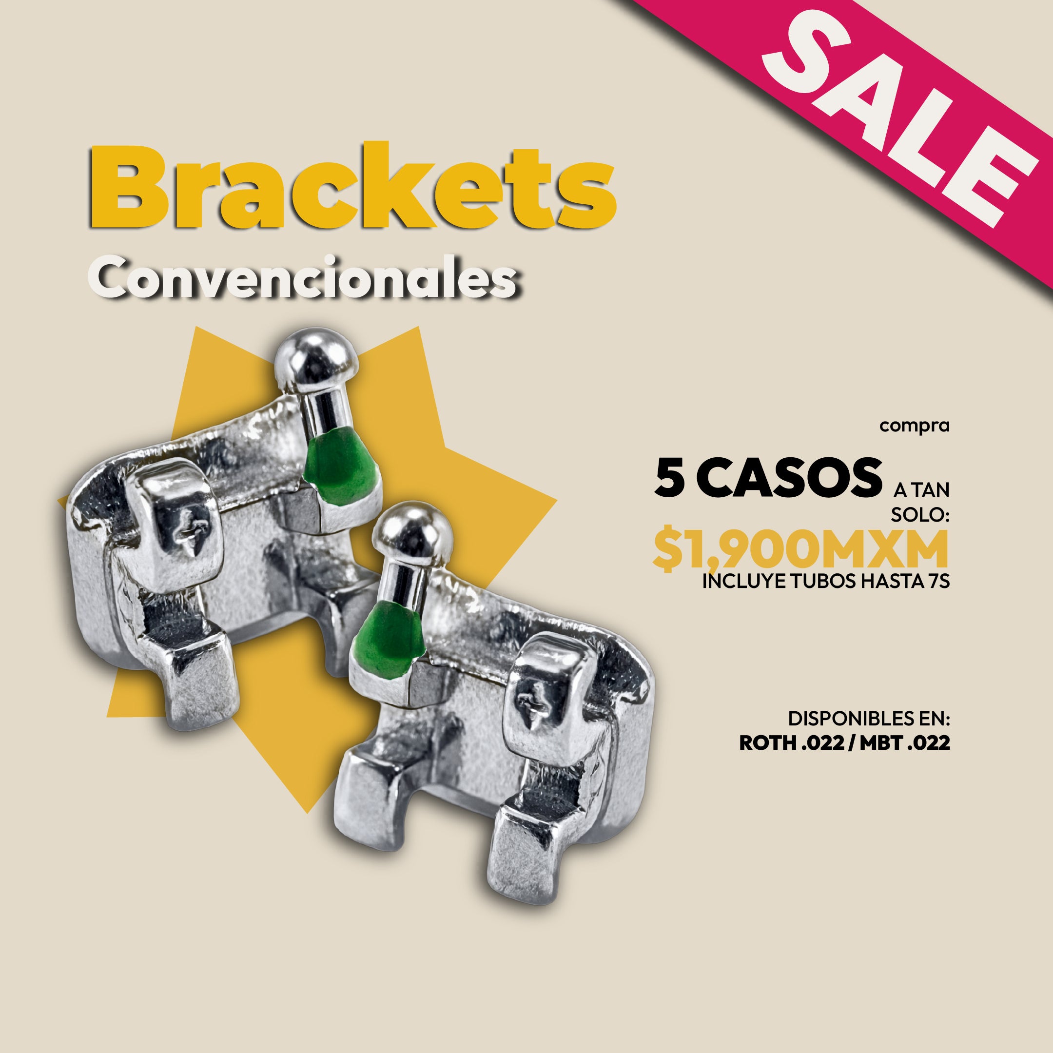 Promoción: Brackets Convencionales 5 CASOS