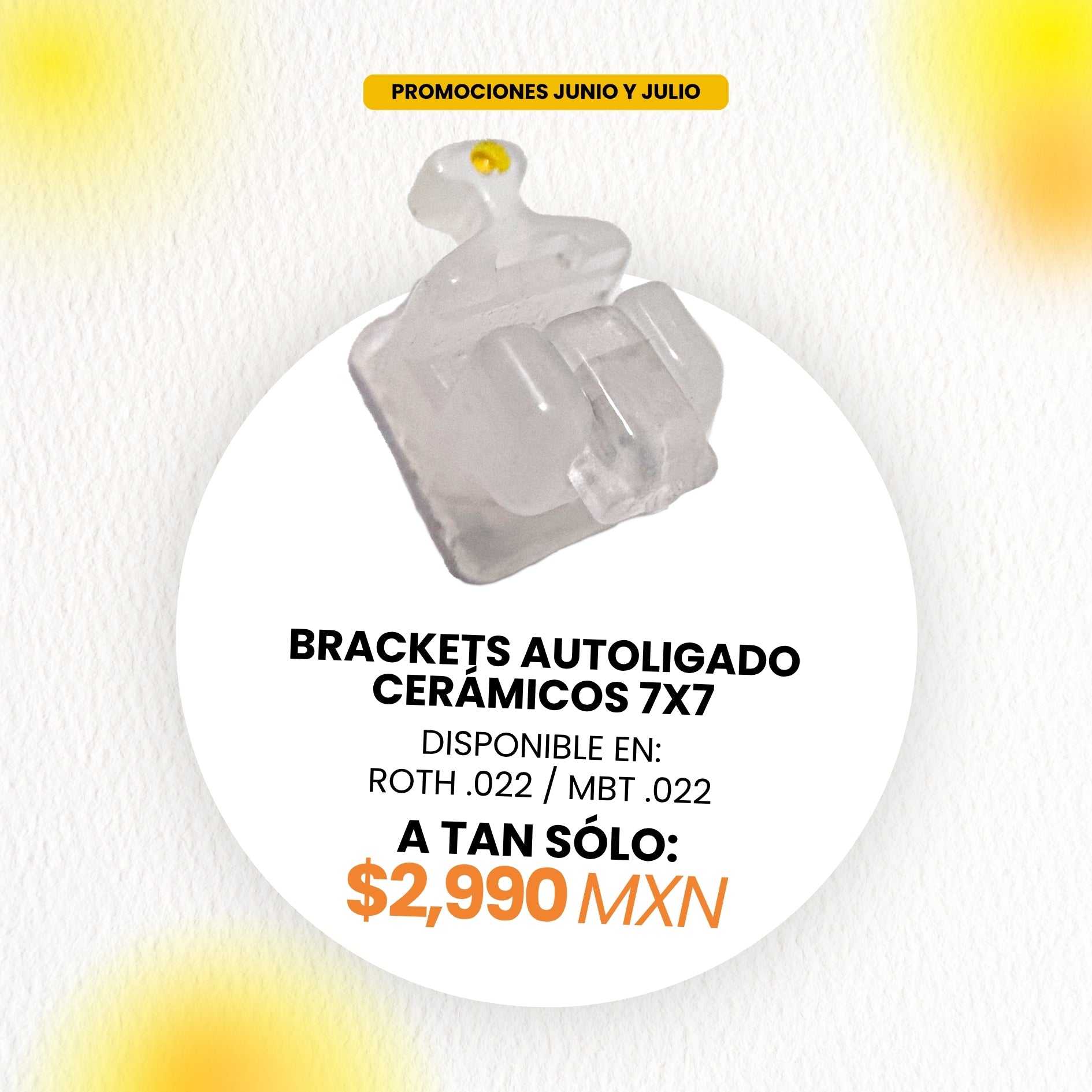 Promoción: Brackets Autoligado Cerámicos 7x7 | Ortho Factory México