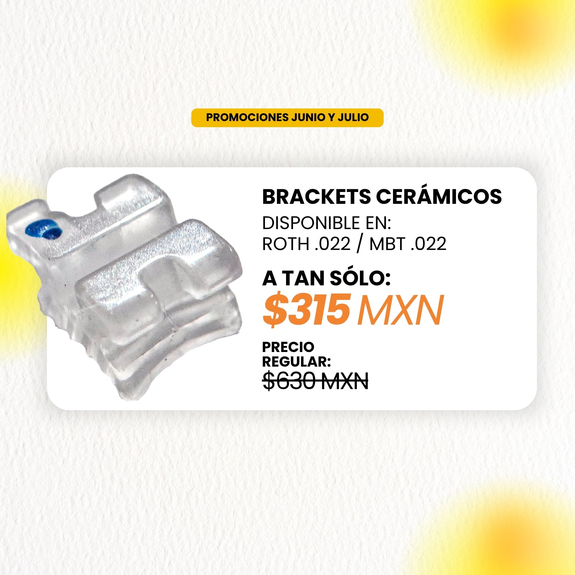 Promoción 2x1: Brackets Cerámicos | Ortho Factory México