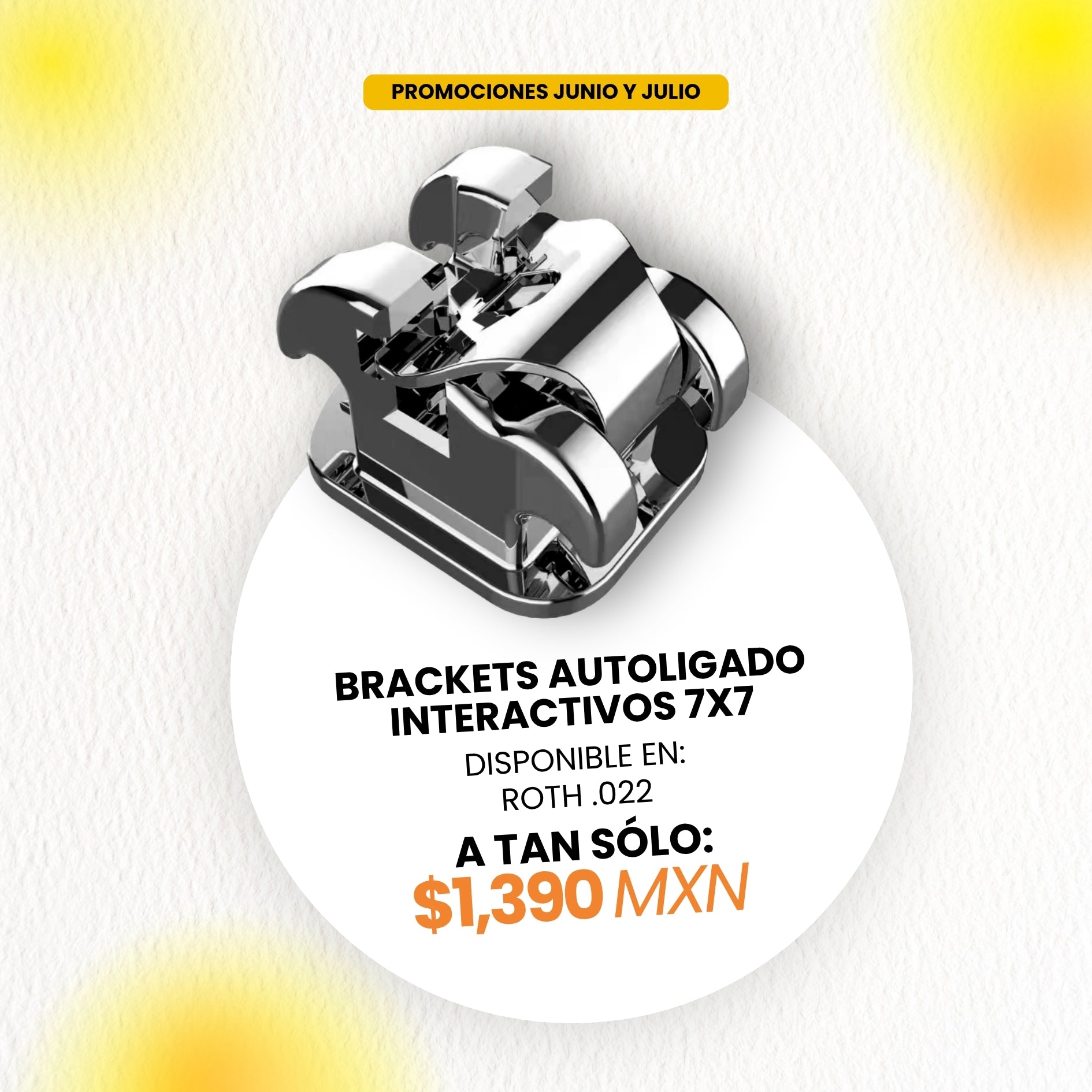 Promoción: Brackets Autoligado Interactivos 7x7 | Ortho Factory México
