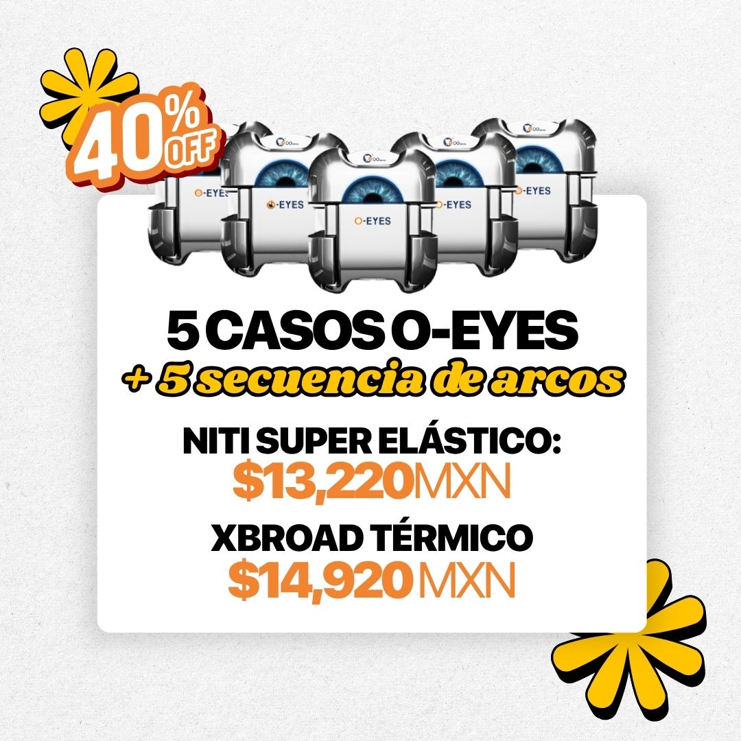 Promoción: Brackets Autoligables (O-EYES) 5 Casos + Secuencia de Arcos | Ortho Factory México