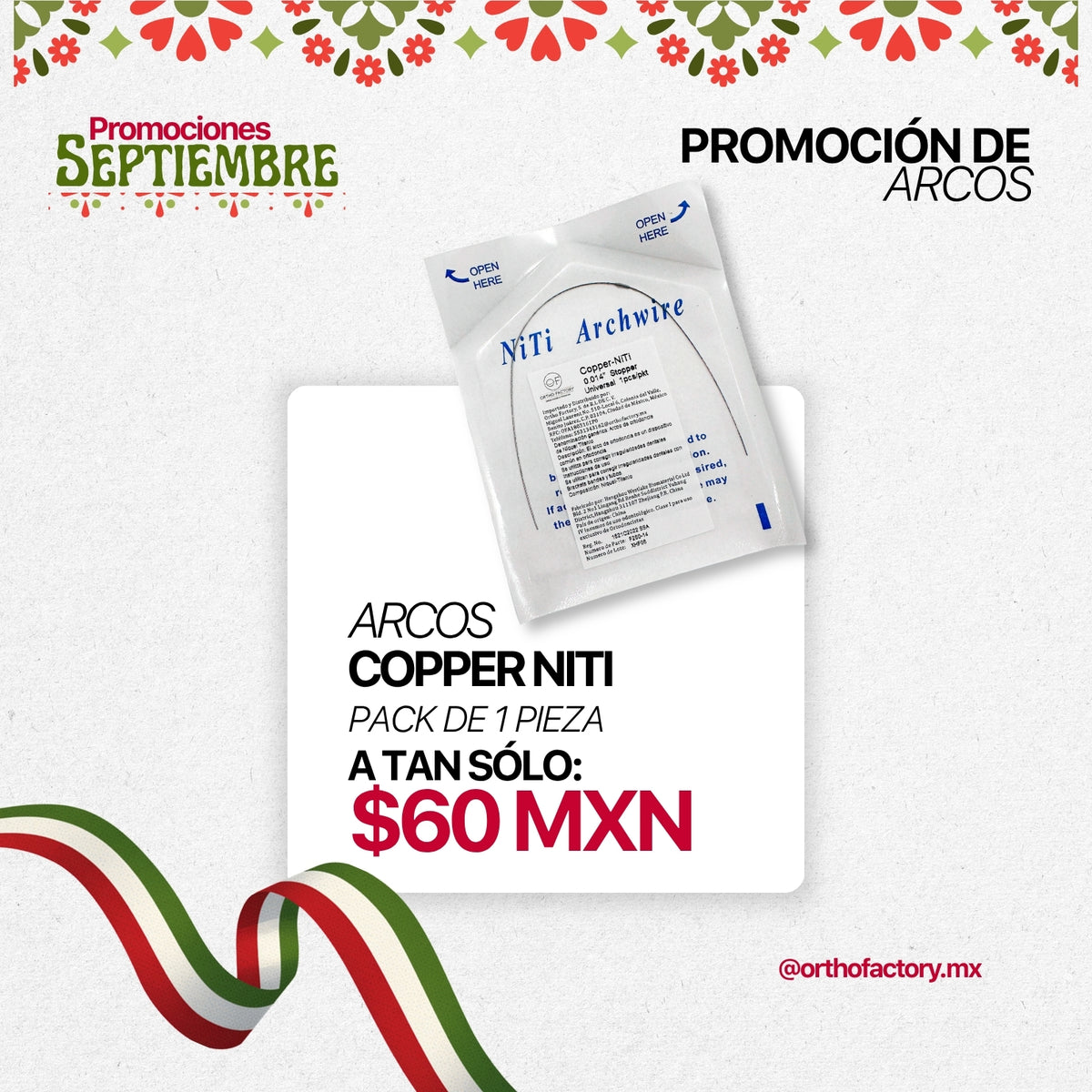 Promoción: Arcos Orthofactory | Ortho Factory México