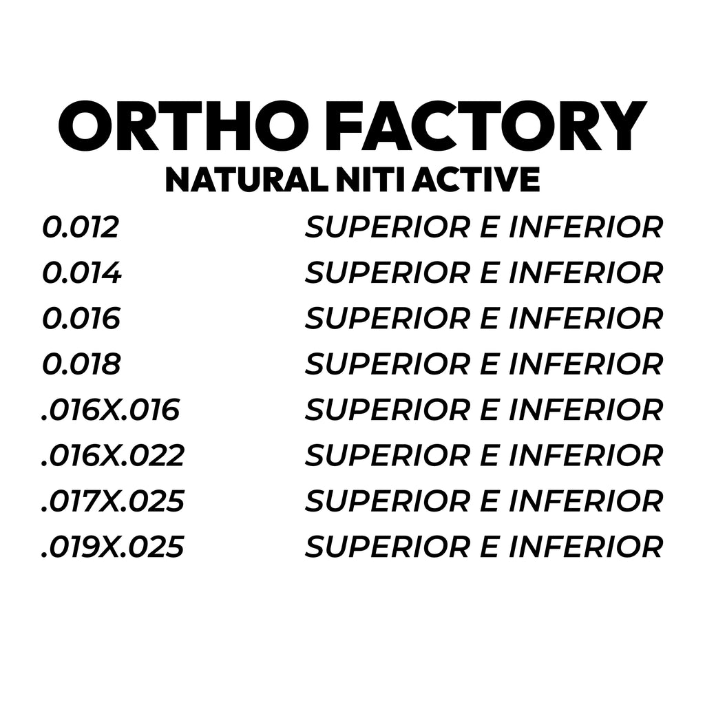 Arco Niti Súper Elastico | Ortho Factory México