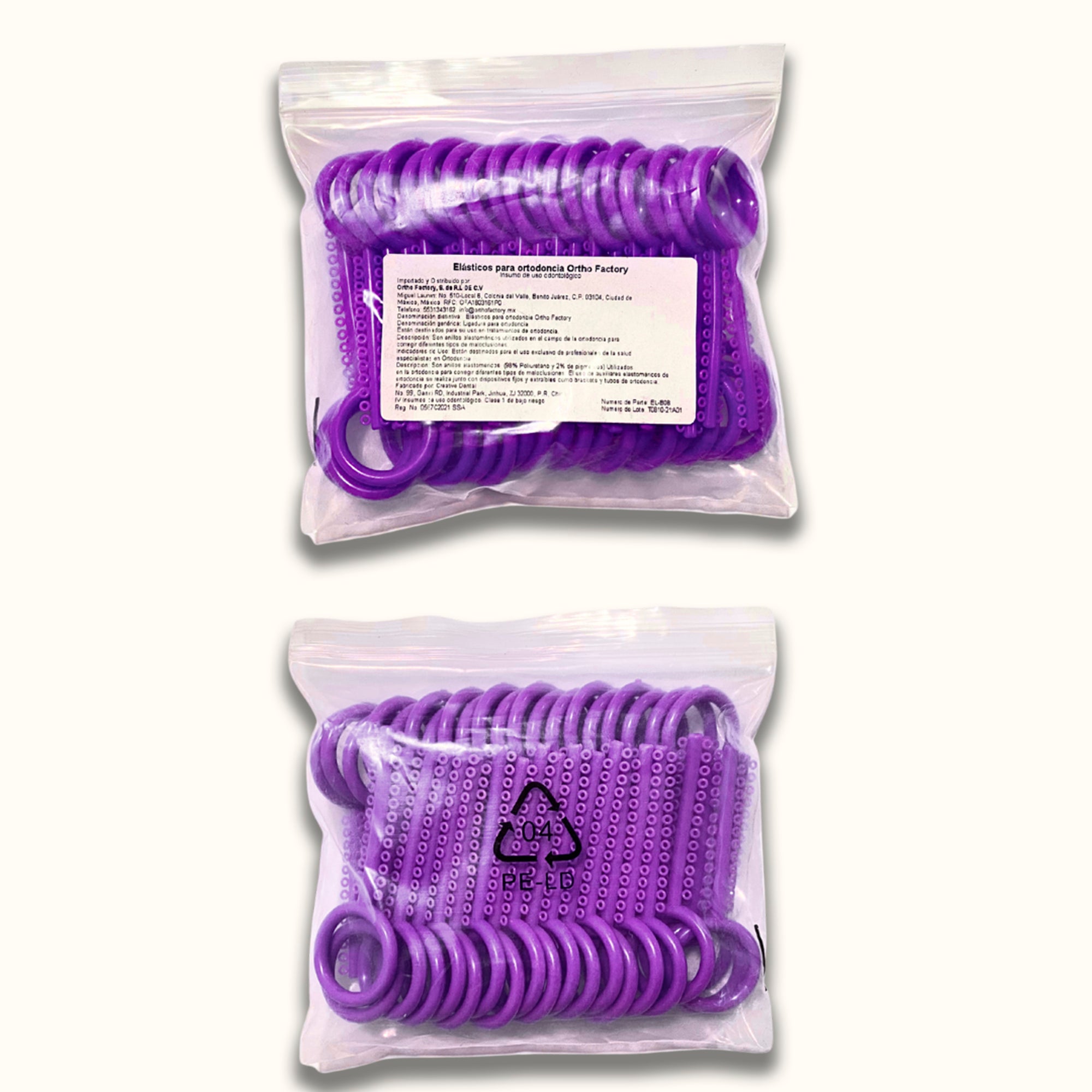 Bolsa de Elásticos Unicolor | Ortho Factory México