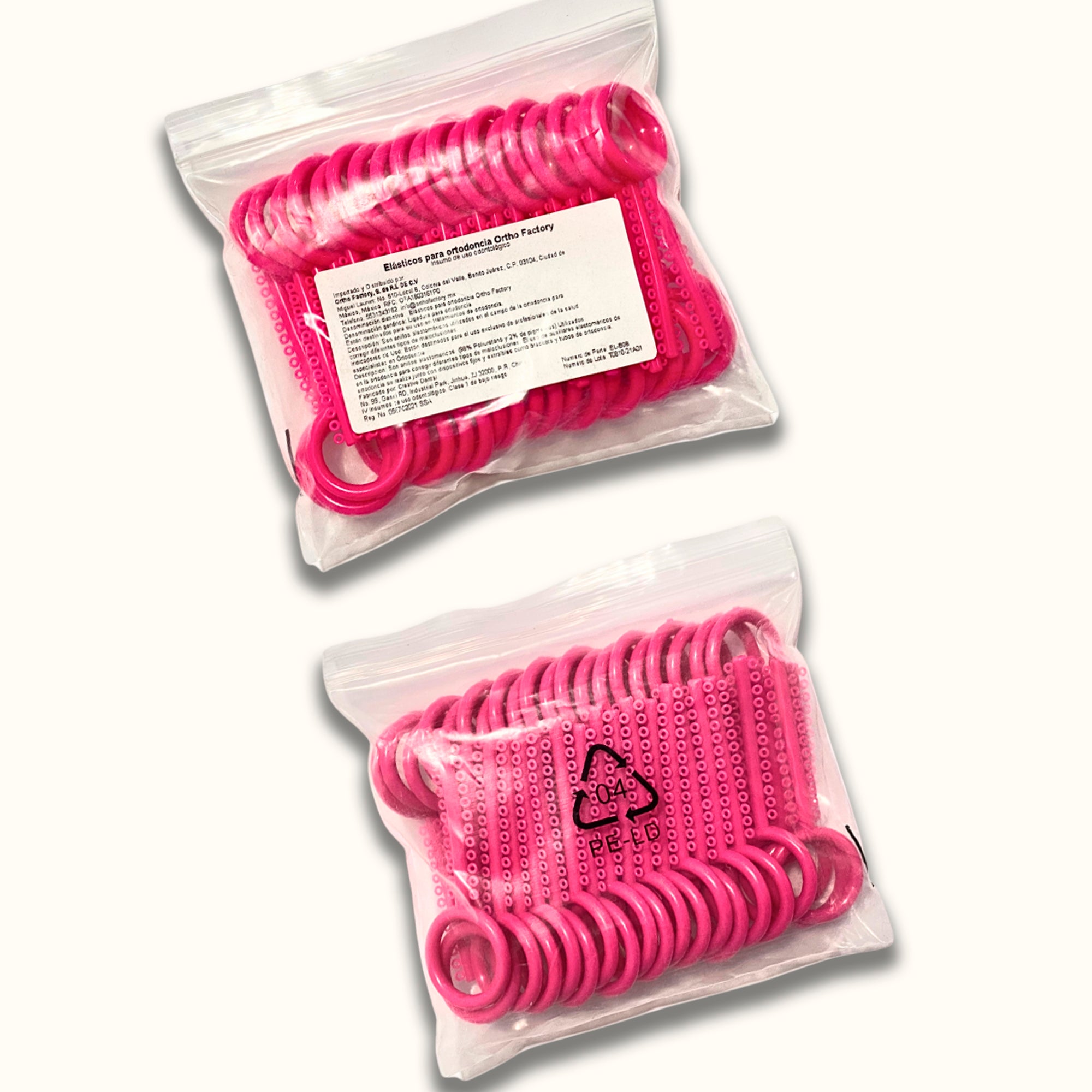 Bolsa de Elásticos Unicolor | Ortho Factory México